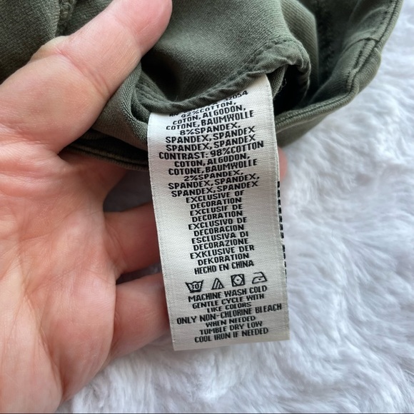 {Marrakech} Anthropologie Army Green Utility Moto Vest, Size S - Picture 9 of 10